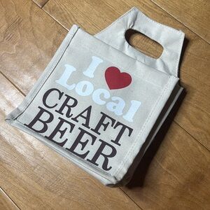 Booze Carrier | Thick Alcohol Bag | I ♥️ LocalCraft Beer | Party Bag | Travel